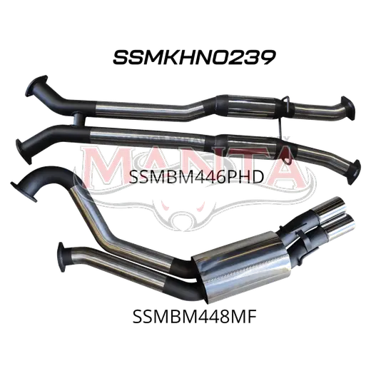 Holden Commodore VU VY VZ V8 Ute 3in Dual Catback Hotdog/Muffler product image