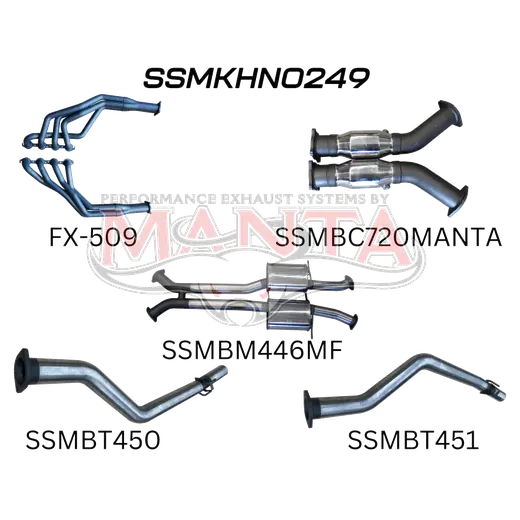Holden Commodore VU VY VZ V8 Ute 3in L & R With 1 7/8 in Extractors Muffler/Tailpipe product image