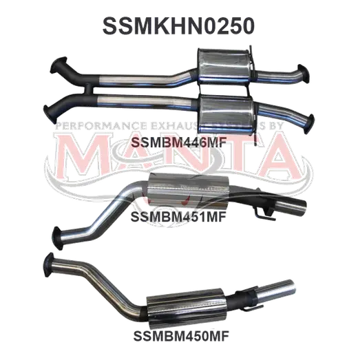 Holden Commodore VU VY VZ V8 Ute 3in Catback Muffler/Muffler product image