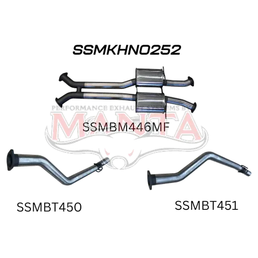 Holden Commodore VU VY VZ V8 Ute 3in Catback Muffler/Tailpipe product image