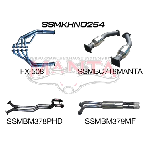 Holden Commodore VY VZ V8 1 ton 2.5in Dual With Extractors Hotdog/Muffler product image