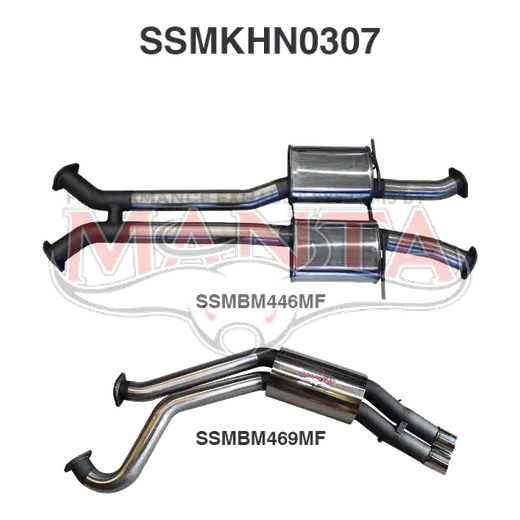 Holden WK WL Statesman V8 3in Dual Catback Muffler/Muffler product image