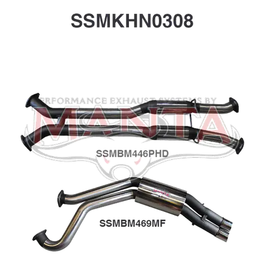 Holden WK WL Statesman V8 3in Dual Catback PH/Muffler product image