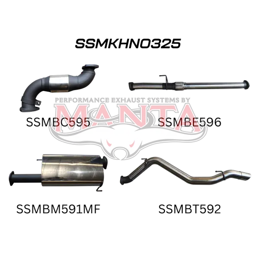 Holden Colorado 7 SUV 2.8L TURBO BACK WITH CAT & CENTRE MUFFLER product image