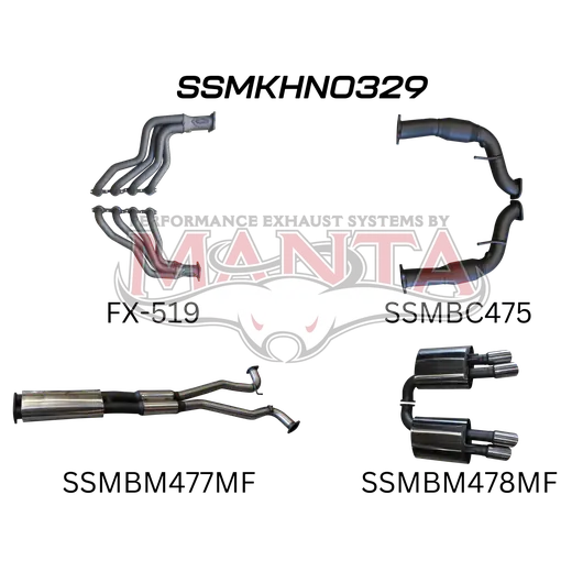 Holden Commodore VF V8 Sedan Wagon 3in With 1 7/8 in Extractors Muffler/Muffler product image