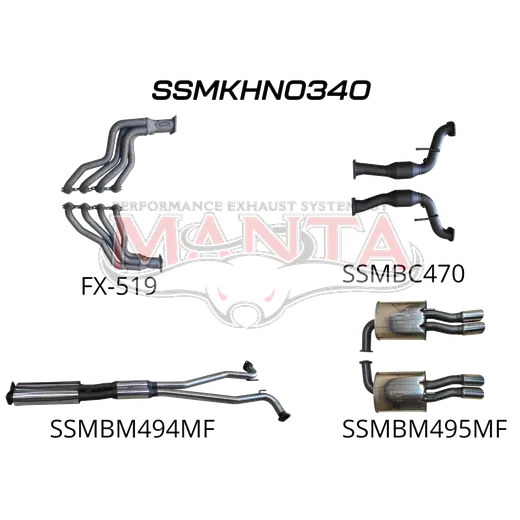 Holden Commodore VF Ute 2.5in With Extractors Muffler/Muffler product image