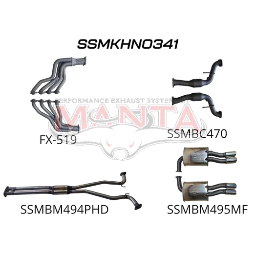 Holden Commodore VF Ute 2.5in With Extractors Hotdog/Muffler product image
