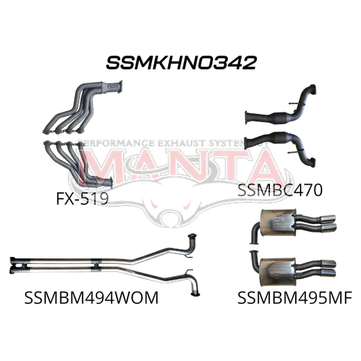 Holden Commodore VF Ute 2.5in With Extractors WOM/Muffler product image