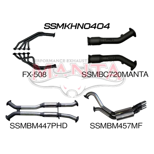 Holden VX VY Monaro 3in Dual With 1 3/4 in Extractors Hotdog/Muffler product image