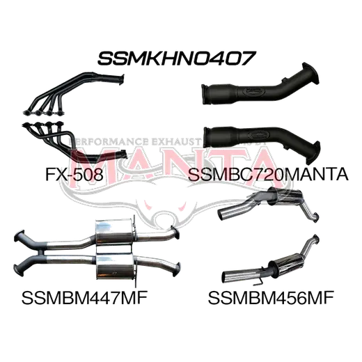 HSV VZ Gto Monaro 3in Dual With 1 3/4 in Extractors Muffler/Muffler product image