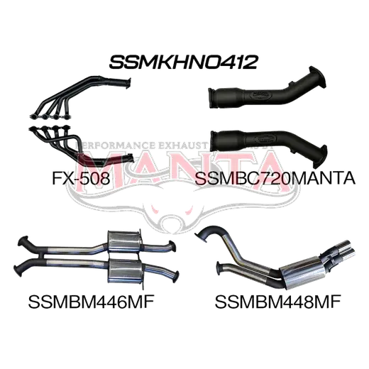 Holden Commodore VU VY VZ V8 Ute 3in Dual With 1 3/4 in Extractors Muffler/Muffler product image