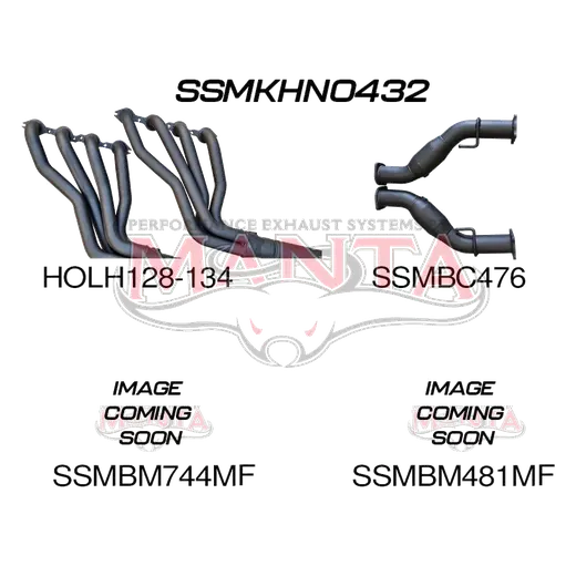 Holden WM/WN Statesman Caprice 3in Dual With 1 3/4in Extractor Muffler/Mufflers product image