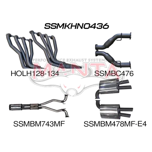 VF HSV V8 Sedan Wagon 3in With 1 3/4 in Extractors Muffler/Muffler product image
