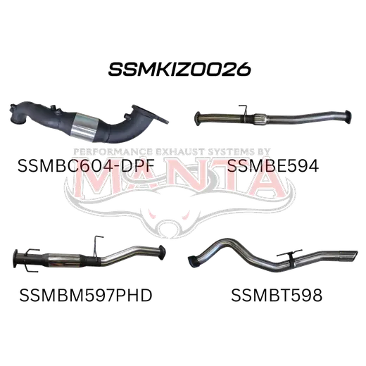 Isuzu D-Max Jan 2017 - 2020 3.0L TURBO BACK WITH CAT & HOTDOG product image