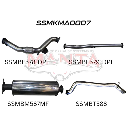 Mazda BT50  DPF 3.2L WITHOUT Cat, Muffler product image