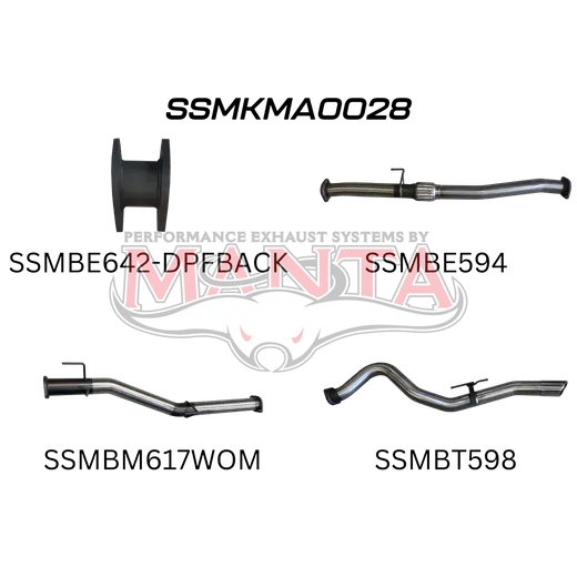 Mazda BT50 2021 ON 1.9L DPF BACK product image