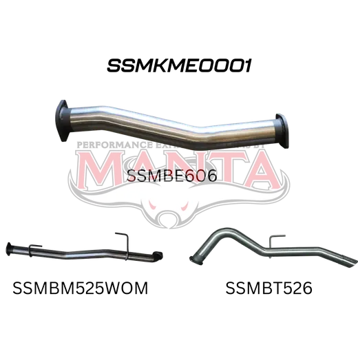 Mercedes X-Class 2.3L 3in DPF Back Exhaust System product image