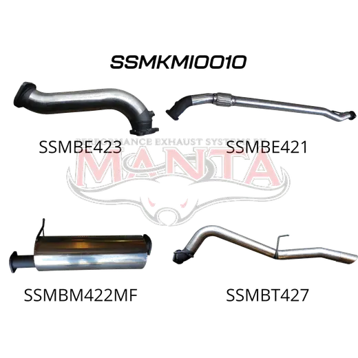 Mitsubishi Triton MN 4X4 2.5L CRD Without Cat, with Muffler product image