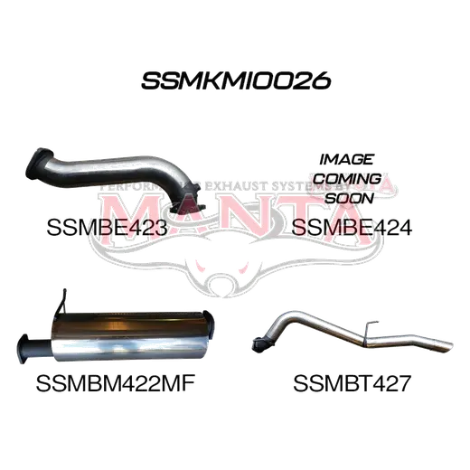 Mitsubishi Triton MN Auto 4X4 2.5L CRD Without Cat, Muffler product image