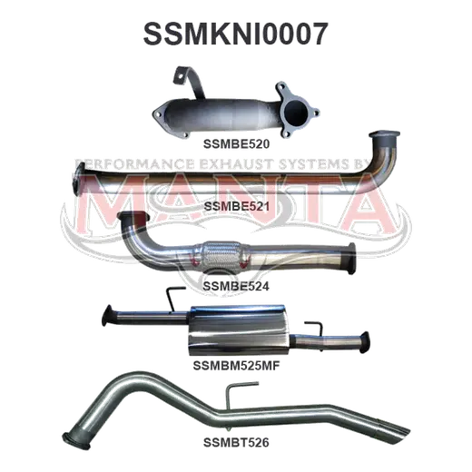 Nissan Navara D40 2.5L MAN 05 - 07 Without Cat R Tail product image