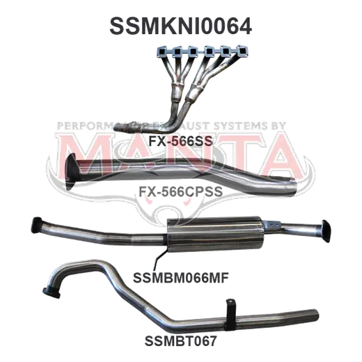 Nissan Patrol GQ 4.2L Extractors & 2.5in System product image