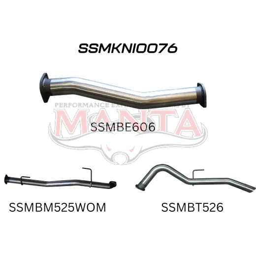 Nissan NP300 Navara 3in DPF Back Exhaust System product image