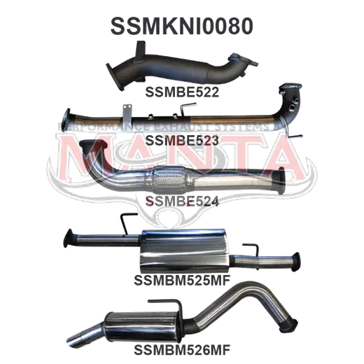 Nissan Navara D40 2.5L Auto THAI DPF & Cat Replacement With Rear Muffler product image