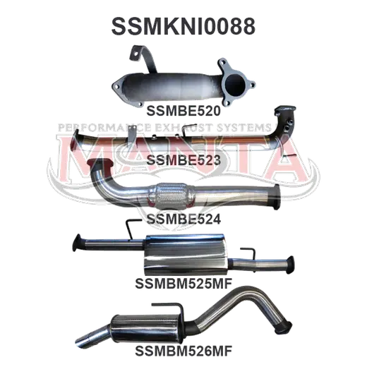 Nissan Navara D40 2.5L Auto 05 - 07 Cat & DPF Replacement With Rear Muffler product image