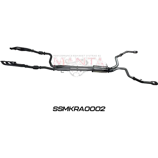 RAM DS 1500 5.7L V8 3in Twin Full Exhaust, Extractors And Cats, With 5in Chrome Tips product image