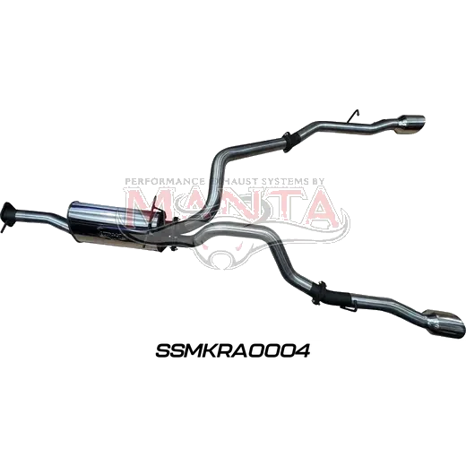 RAM DT 1500 5.7L V8 & 3.0L 6 Cyl (SO) 3in Single Into Twin, Cat Back Exhaust, With 5in Chrome Tips product image