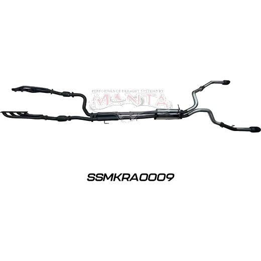 RAM DS 1500 5.7L V8 3in Twin Full Exhaust, Extractors And Cats, With 5in Black Tips product image