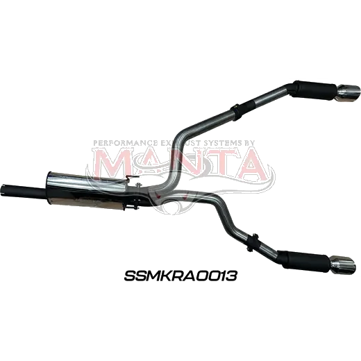 RAM DS 1500 5.7L V8 3in Twin Cat Back Exhaust, Incl Center And Rear Mufflers With 5in Chrome Tips product image