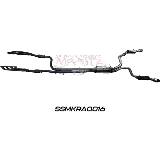 RAM DT 1500 5.7L V8 3in Twin Full Exhaust, Extractors ,Cats, Incl Rear Mufflers With 5in Chrome Tips product image