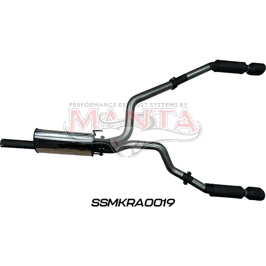 RAM DS 1500 5.7L V8 3in Twin Cat Back Exhaust, Incl Rear Mufflers 5in Black Tips product image
