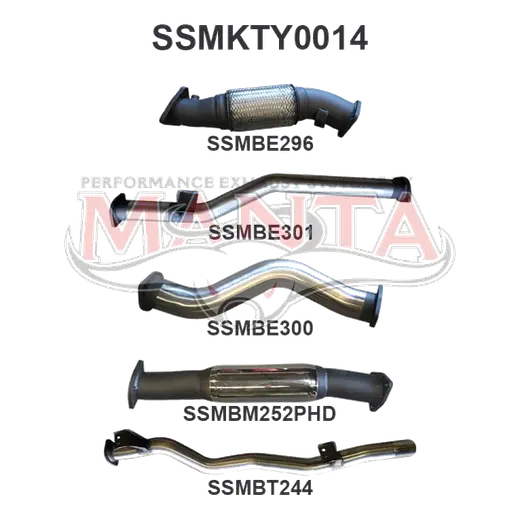 Toyota Landcruiser VDJ79 V8 D/Cab Ute 3in NO Cat With Hotdog product image
