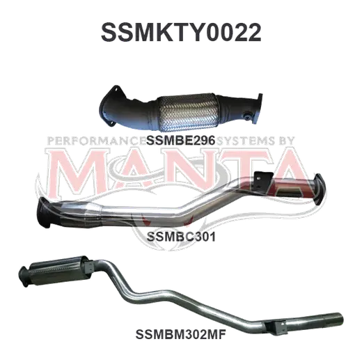 Toyota Landcruiser VDJ76 V8 Wagon 3in With Cat Rear Muffler product image