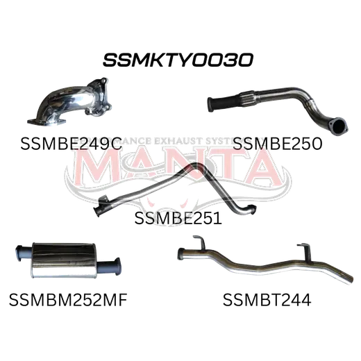 Toyota Landcruiser HDJ79 Ute 3 Turbo Back With Muffler product image