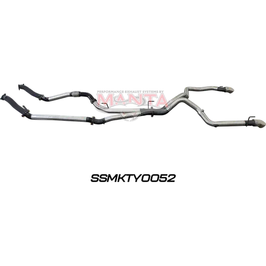 Toyota Landcruiser VDJ200 3in Dual NO Cat, NO Muffler, Exit L & R product image