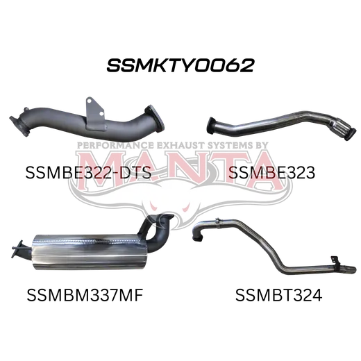 Toyota Landcruiser HZJ105 DTS Turbo 3in Turbo Back with Muffler product image