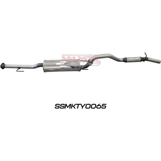 Toyota Hilux N70 GGN 4.0L V6 2.5in Cat Back Exhaust, Centre Muffler, Rear Hotdog product image