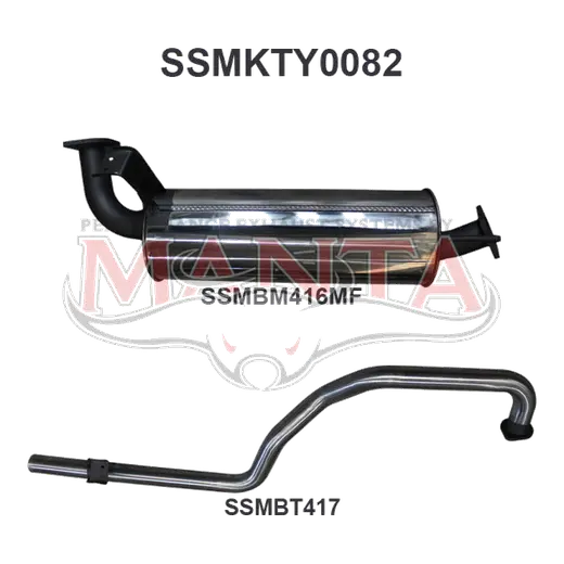 Toyota Landcruiser HZJ, FZJ105 2.5in off Extractors Muffler/Tailpipe product image