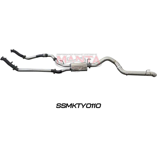 Toyota Landcruiser VDJ200 DPF 3in Dual NO Cat, Muffler, 4in Tailpipe product image