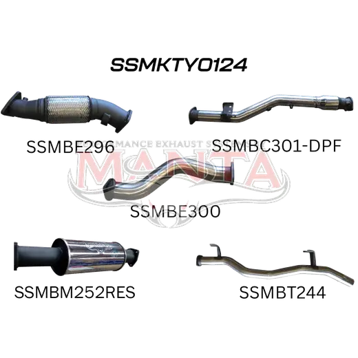Toyota Landcruiser VDJ79 DPF V8 Ute 3in With Cat & Muffler product image
