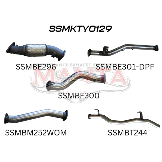 Toyota Landcruiser VDJ79 V8 Ute 3in NO Cat, WOM, DPF product image
