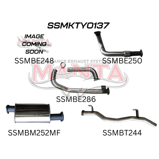 Toyota Landcruiser HZJ75, 78 3in With Muffler to Suit DTS Turbo product image