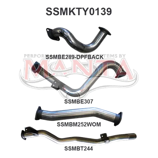 Toyota Landcruiser VDJ78 V8 Troop Carrier DPF Back 3in product image