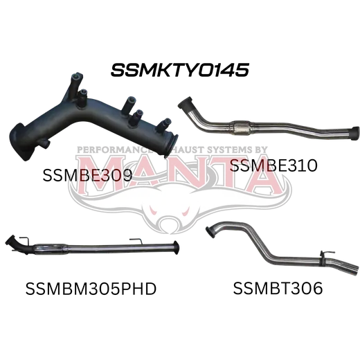 Toyota Hilux GUN126R 2.8L Turbo Back 3in Hotdog NO Cat product image