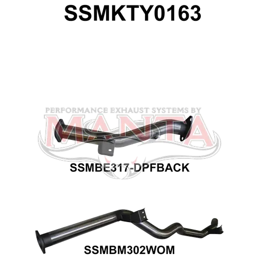 Toyota Landcruiser VDJ76 V8 Wagon 3in DPF Back product image