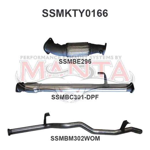 Toyota Landcruiser VDJ76 V8 Wagon 3in With Cat, WOM DPF product image