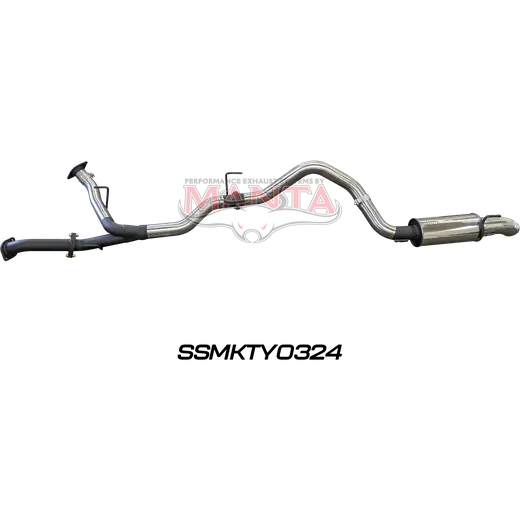 VDJ200 2.5in DUAL DPF BACK TO SINGLE 3in, WITH REAR MUFFLER INCL 4IN TIP product image